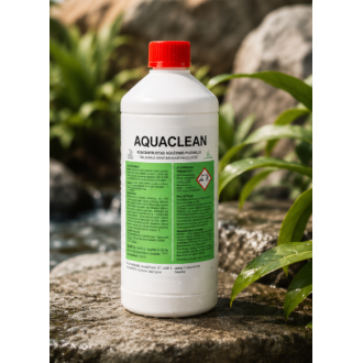 AQUACLEAN – koncentruotas baseinų ploviklis kalkių nuosėdų, rūdžių ir mineralinių apnašų nuo baseino sienelių, dugno bei įrangos elementų valymui 1 l